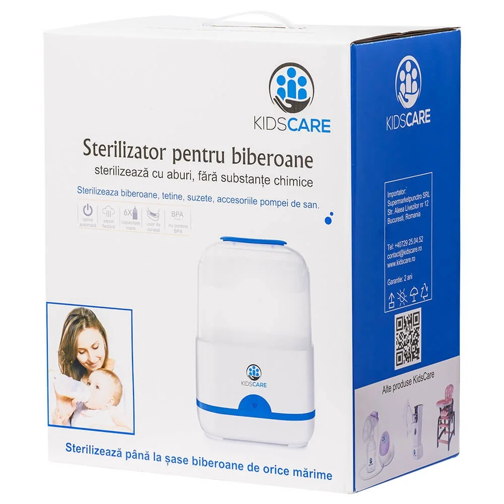 Sterilizator electric pentru 6 biberoane KC108, 1 bucata, KidsCare