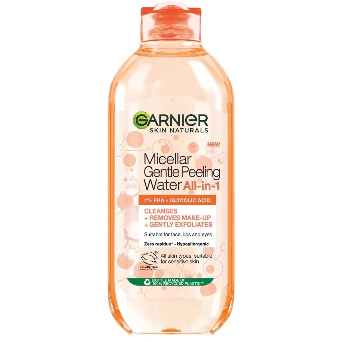 Apa micelara cu efect exfoliant delicat Skin Naturals, 400ml, Garnier