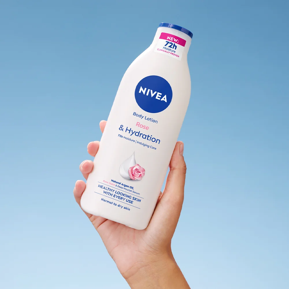 Lotiune de corp hidratanta cu trandafir, 400ml, Nivea