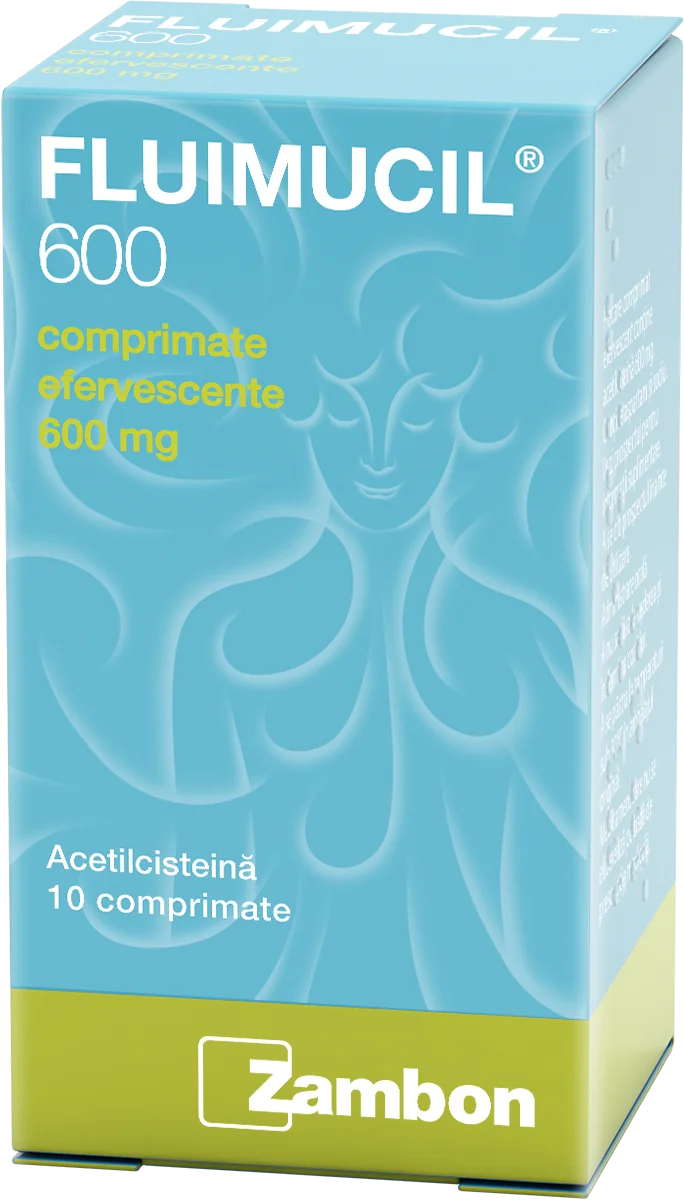 Fluimucil 600 mg, 10 comprimate efervescente, Dr. Reddys
