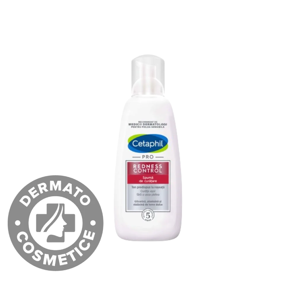 Spuma de curatare pentru fata Redness, 236ml, Cetaphil
