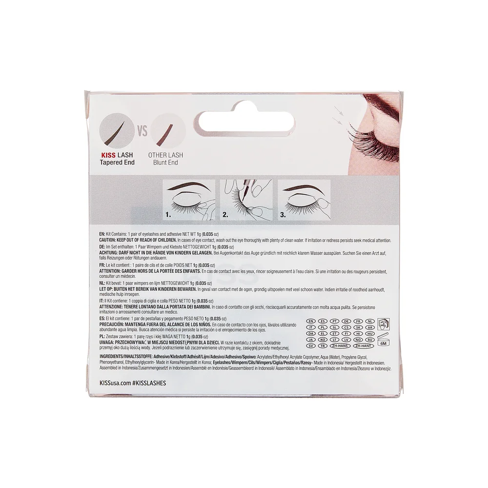 Gene false Looks so Natural Lash-iconic, 1 pereche, Kiss