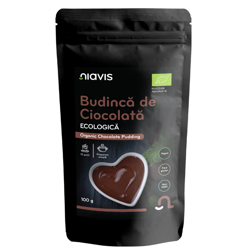 Budinca de ciocolata fara gluten, 100g, Niavis