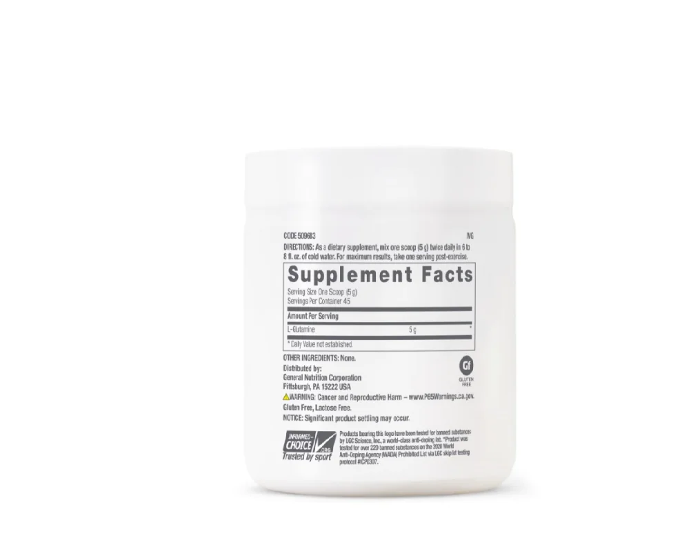 L-Glutamina Pro Performance 5000mg, 225g, GNC
