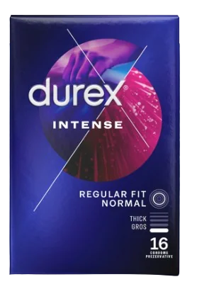 Prezervative Intense Orgasmic, 16 bucati, Durex
