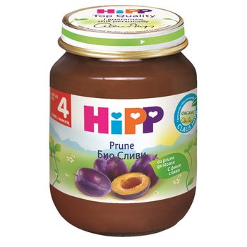 Piure de prune Bio, 125g, HiPP 