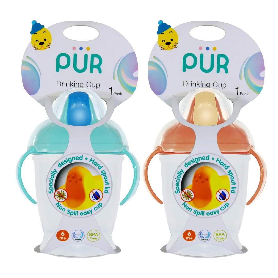 Cana de baut cu cioc dur +6 luni Verde, 1 bucata, PUR