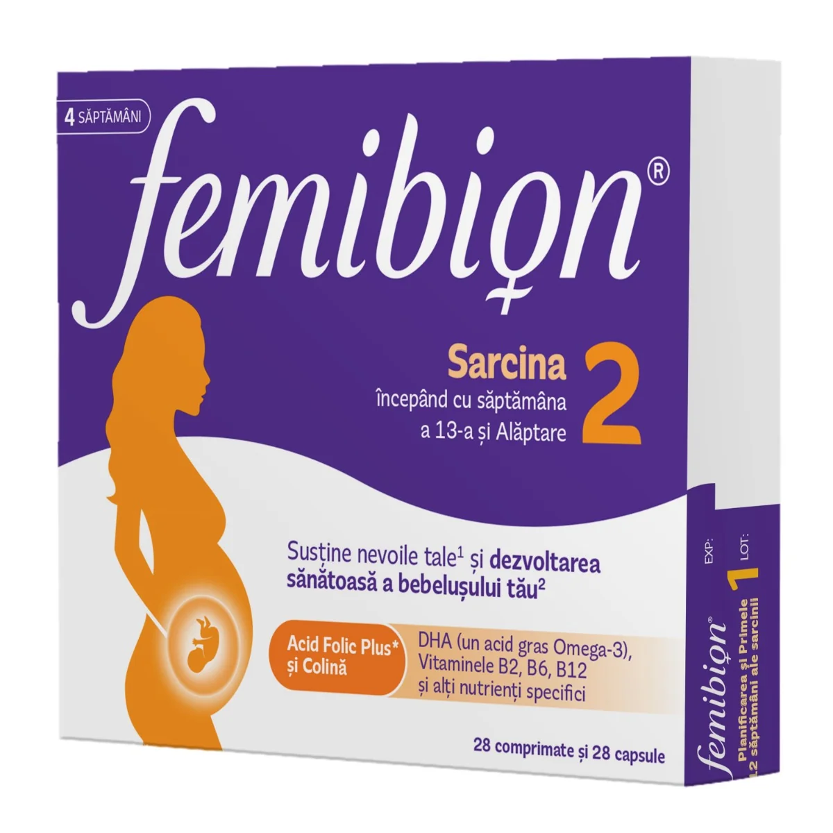 Femibion 2 Sarcina si Alaptare, 28 comprimate + 28 capsule
