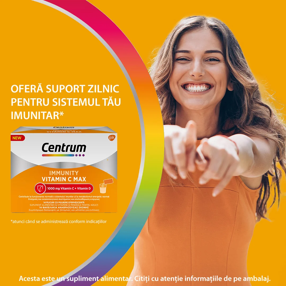 Centrum Immunity Vitamin C Max, 14 plicuri, Haleon
