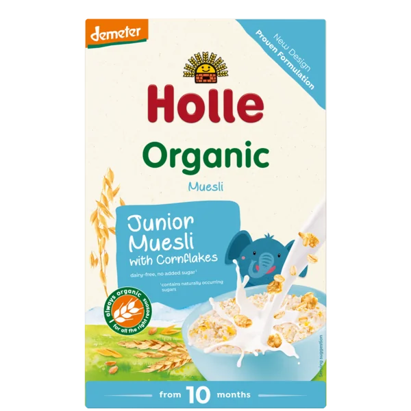 Musli cu multicereale si fulgi de porumb +10 luni, 250g, Holle Baby Food