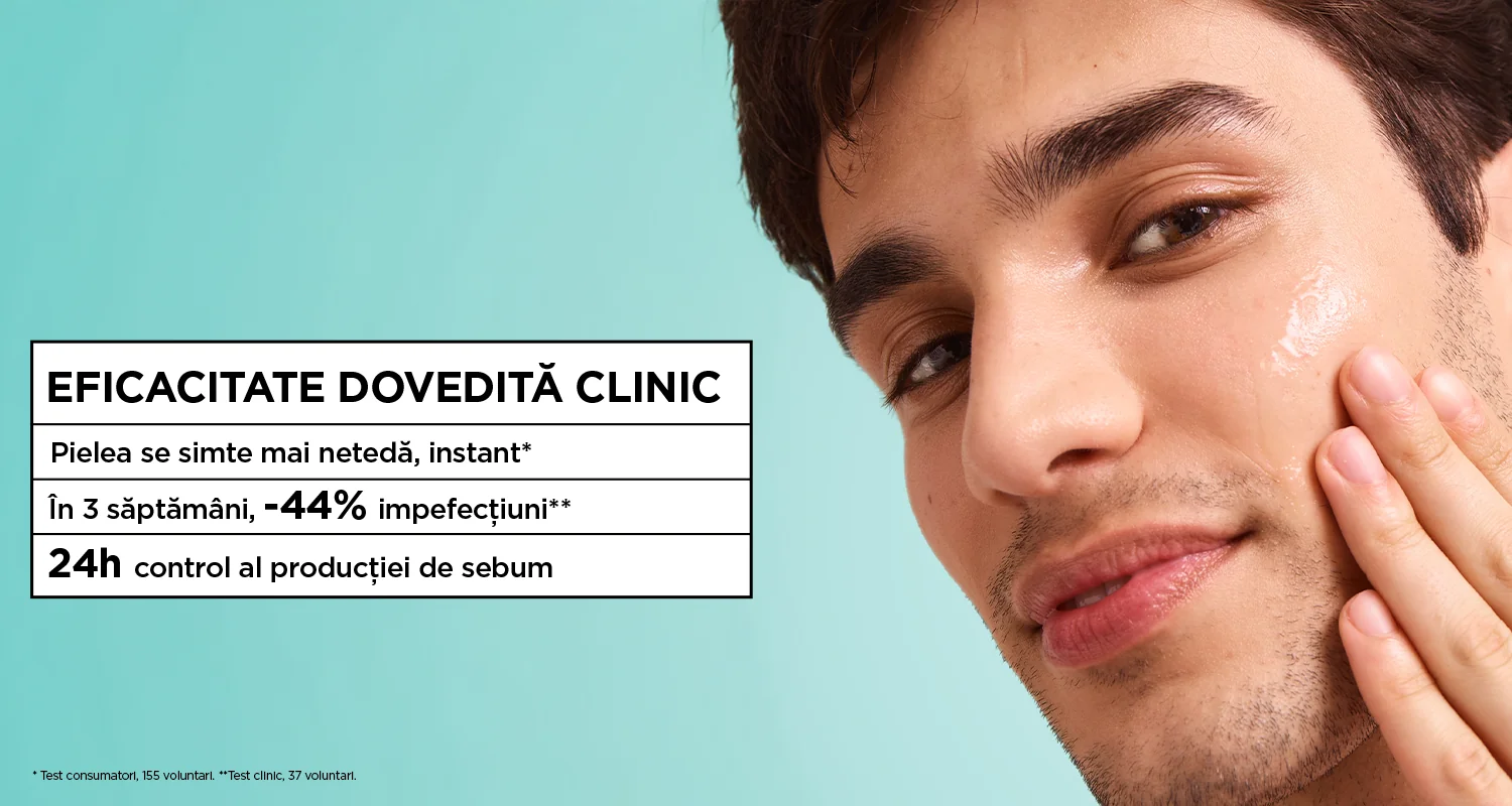 Ser Garnier cu eficacitate dovedita clinic pentru reducerea imperfectiunilor si controlul sebumului. Ser Garnier cu eficacitate dovedita clinic pentru reducerea imperfectiunilor si controlul sebumului.