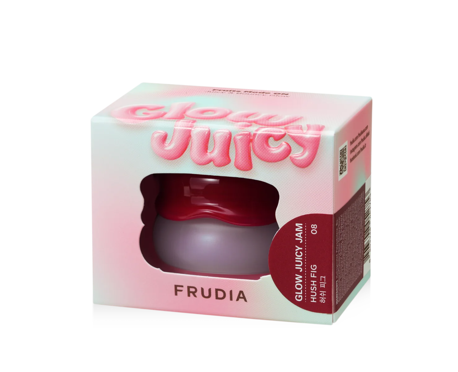 Balsam de buze glow juicy jam 08 Hush fig, 4.5g, Frudia