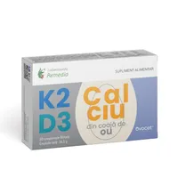 K2+ D3+ Calciu, 30 comprimate, Laboratoarele Remedia