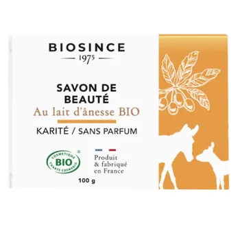 Sapun organic fara parfum cu lapte de magarita si unt de shea, 100g, Biosince 1975
