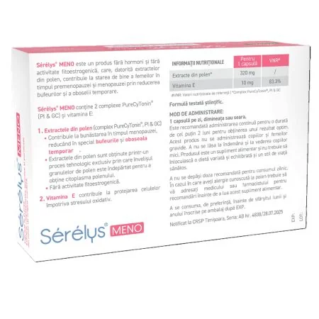 Serelys Meno, 30 capsule, Serelys