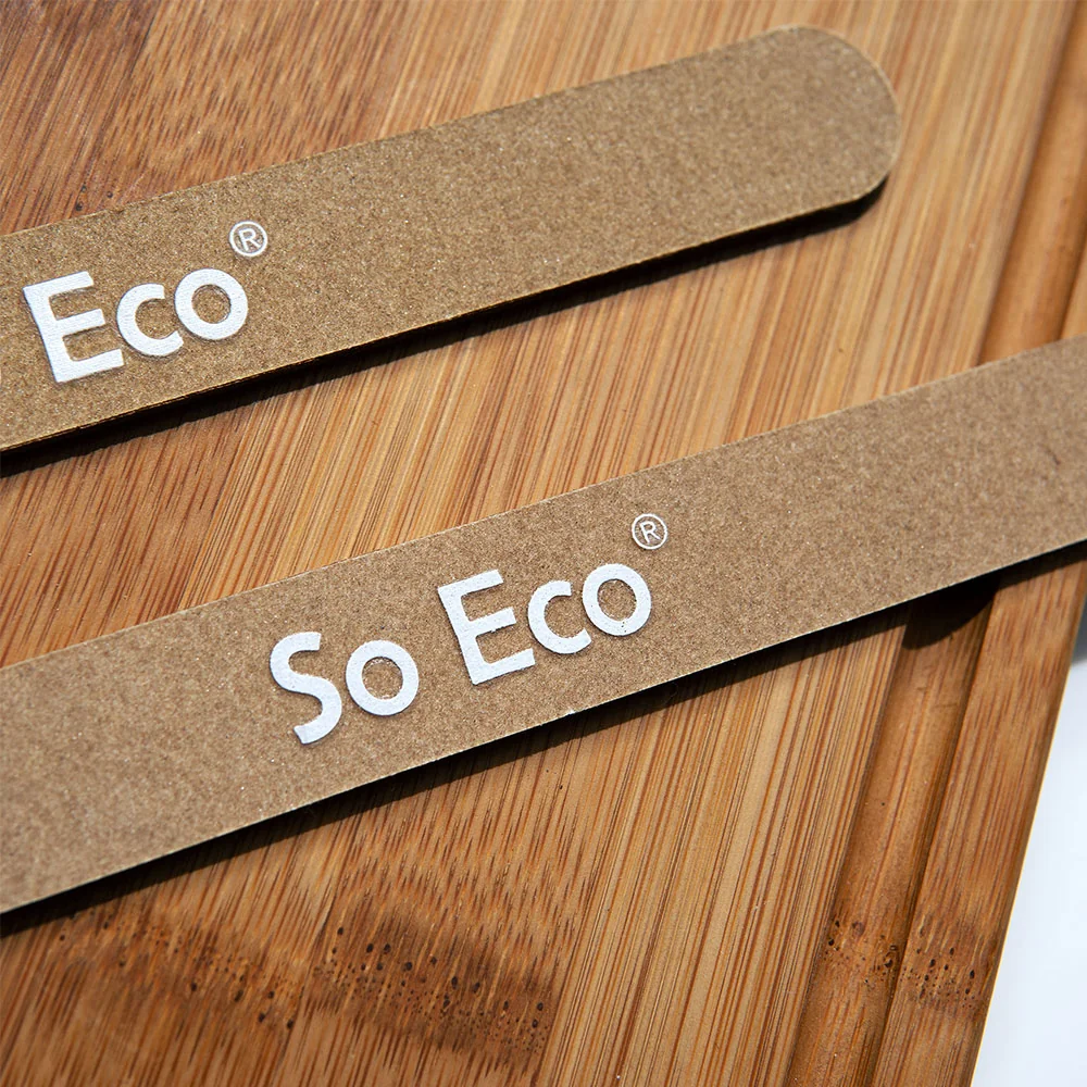 Set 2 pile ecologice de bambus pentru unghii, 1 bucata, So Eco