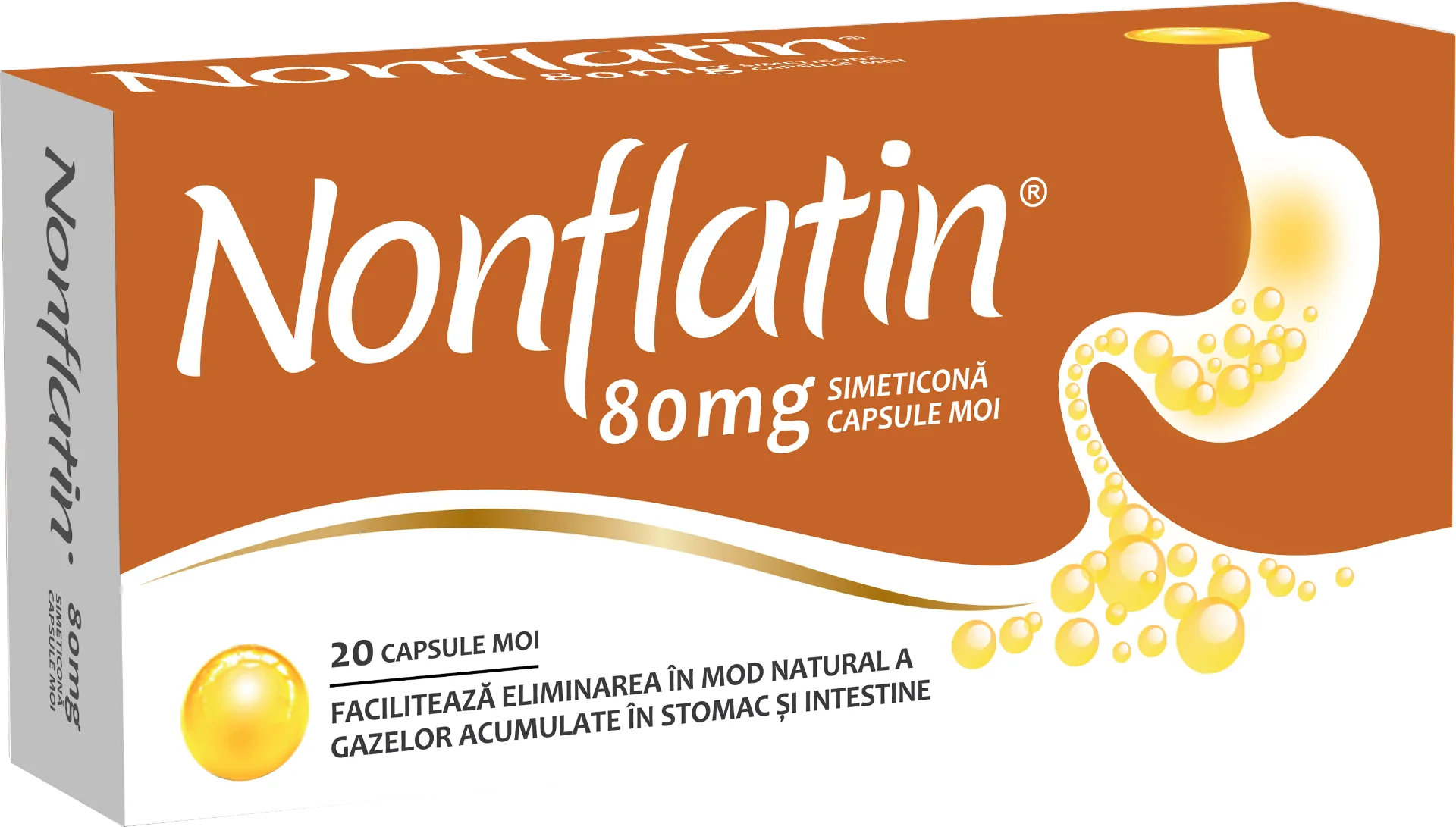 Nonflatin 80mg, 20 capsule moi, Biofarm