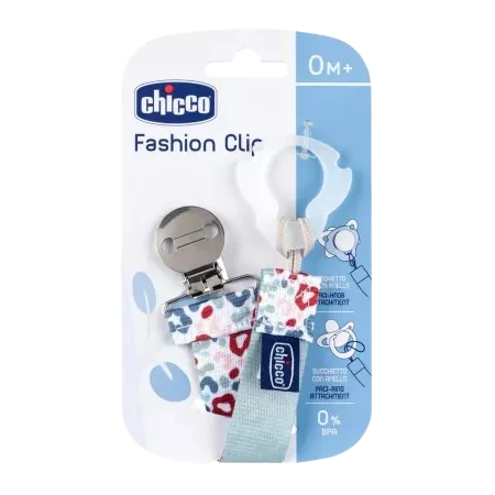 Lantisor fashion pentru suzeta multicolor Unisex 0 luni+, 1 bucata, Chicco