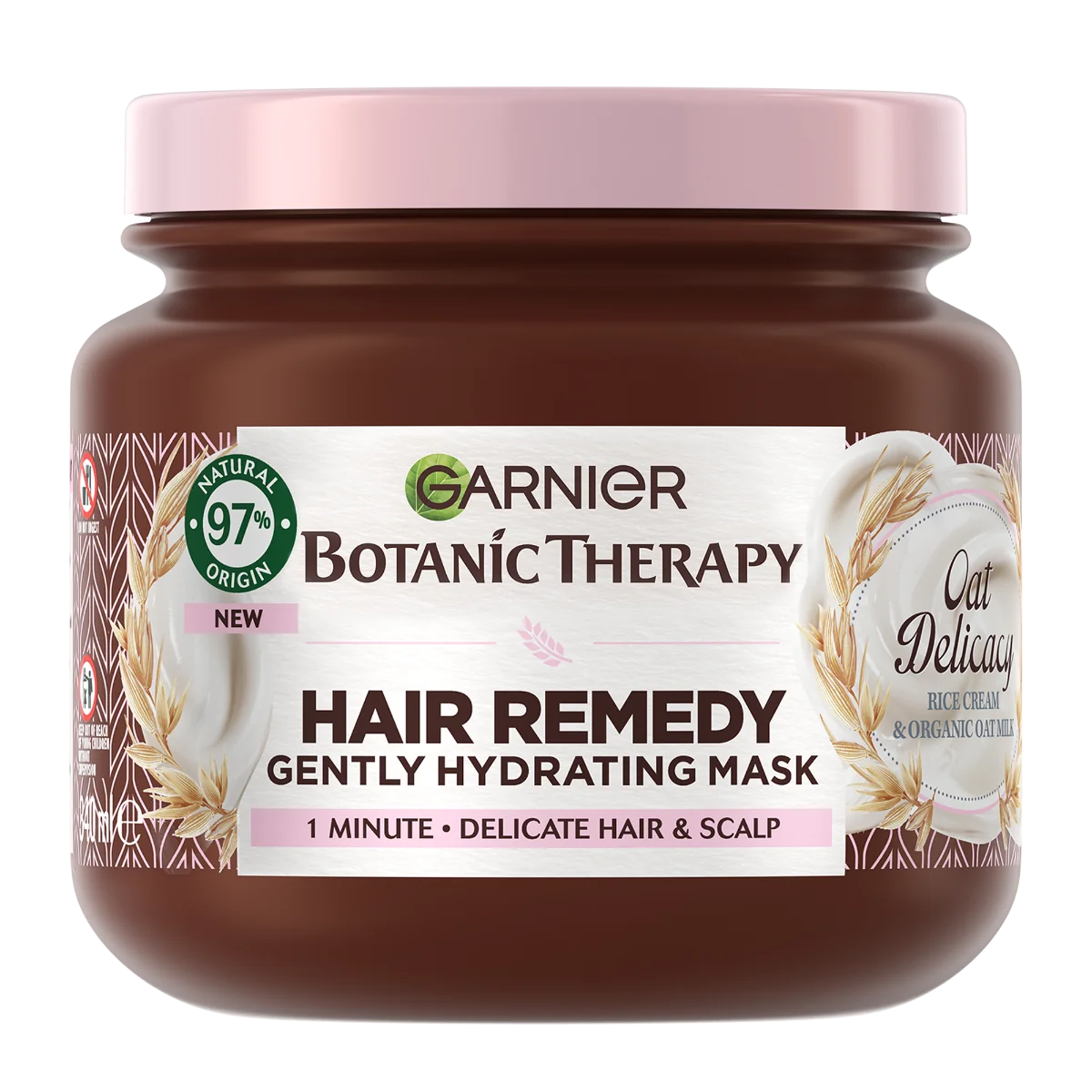 Masca pentru par si scalp sensibil Oat Delicacy Botanic Therapy, 340ml, Garnier