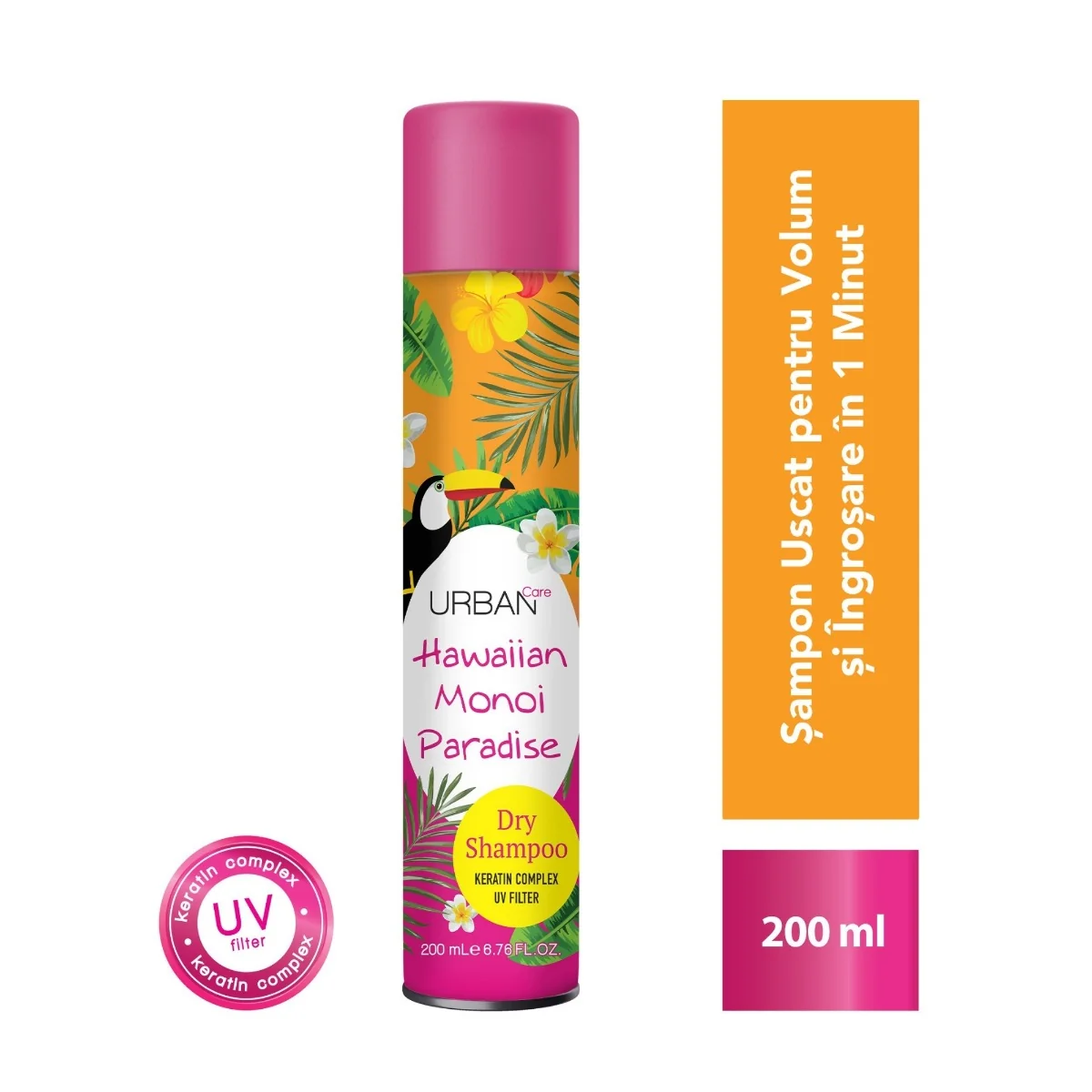 Sampon uscat Hawaiian Manoi Paradise, 200ml, Urban Care