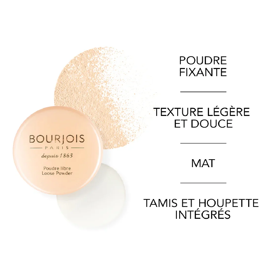 Pudra pulbere Loose Powder 01 Peche, 32g, Bourjois