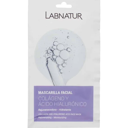 Masca de fata cu acid hialuronic si colagen, 15ml, LabNatur