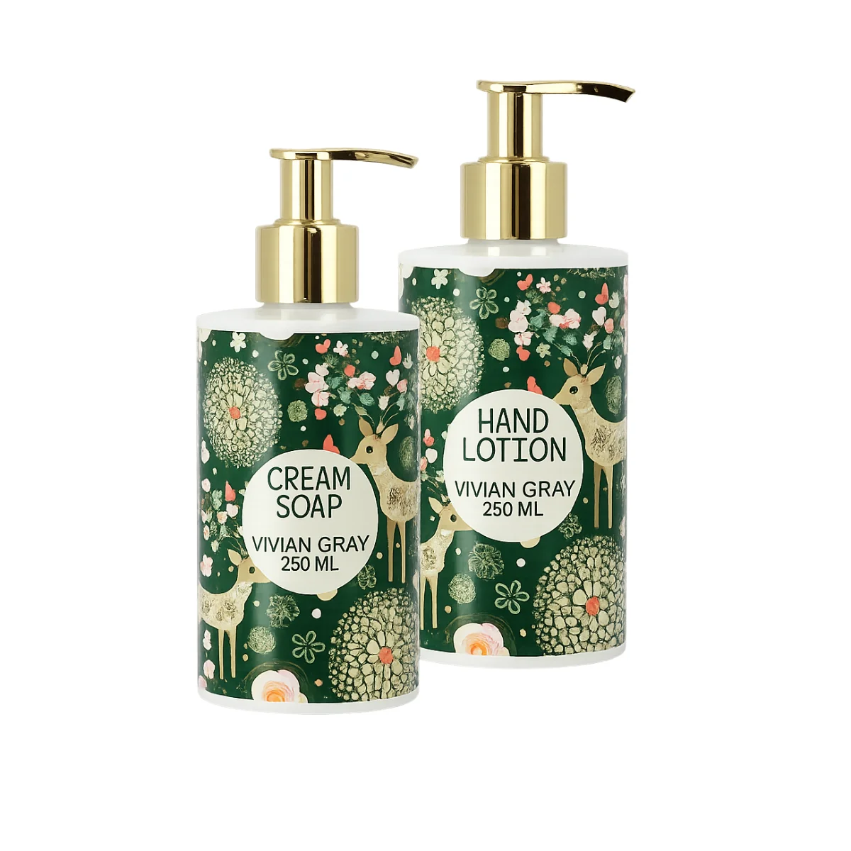 Set Natural X-Mas Sapun lichid 250ml + Lotiune de maini 250ml, Vivian Gray
