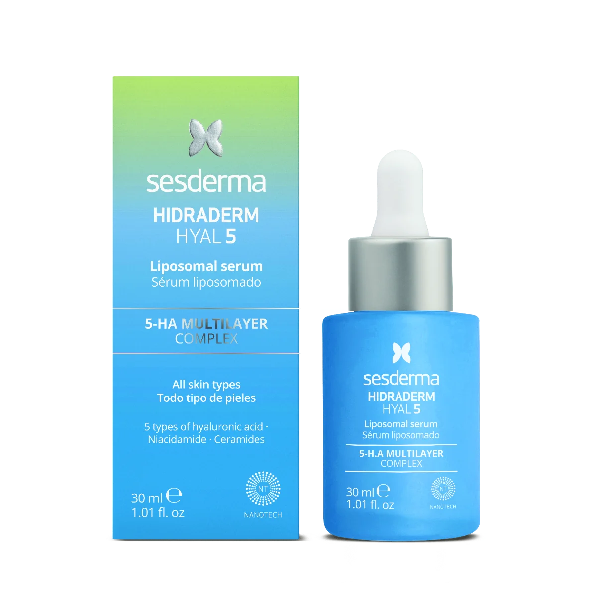 Ser de fata lipozomal ultra-hidratant Hidraderm Hyal 5, 30ml, Sesderma