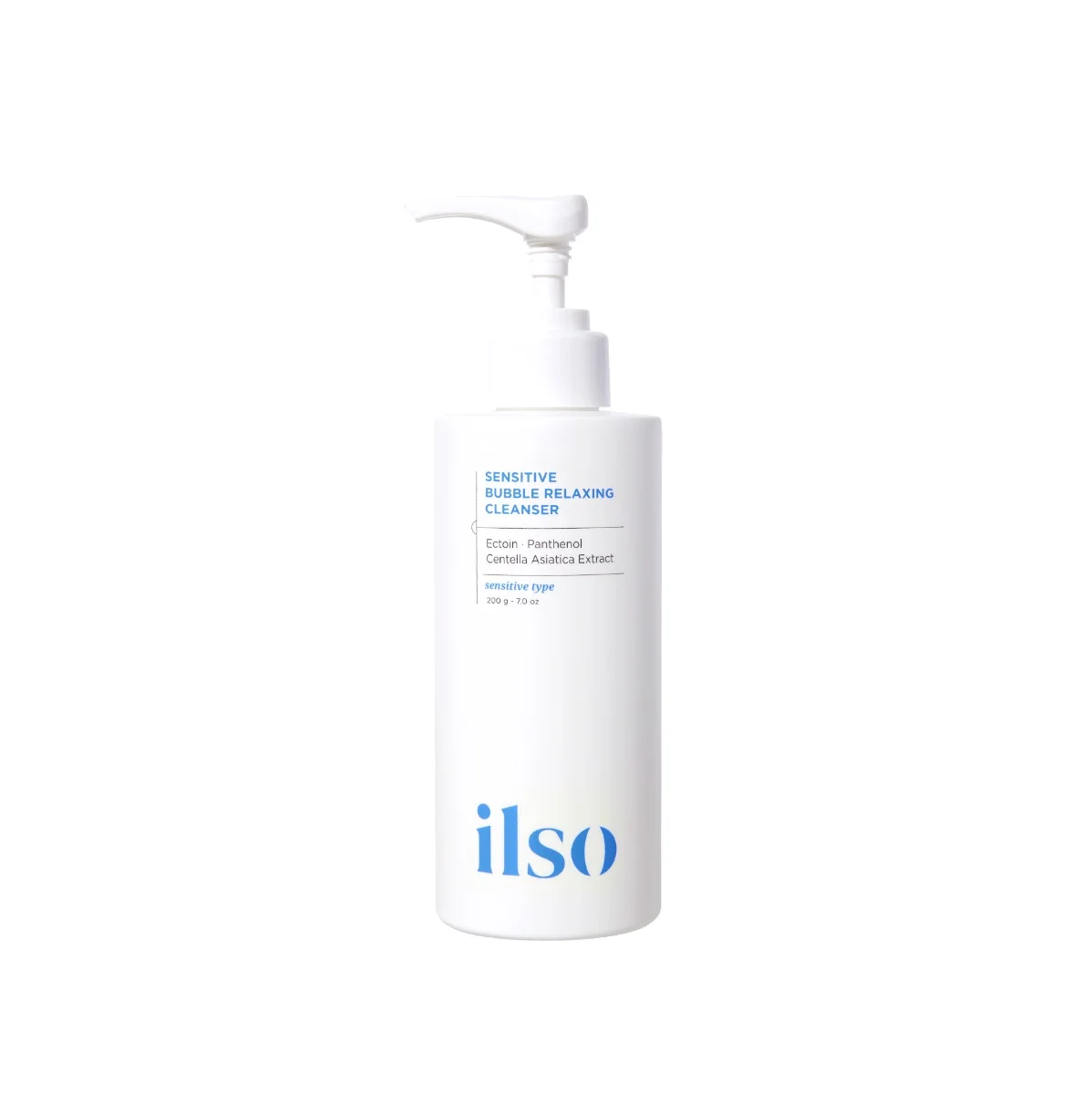 Gel de curatare faciala Sensitive Bubble Relaxing Cleanser, 200ml, Ilso