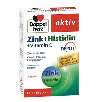 Zinc + Histidina + Vitamina C Depot, 30 comprimate, Doppelherz 