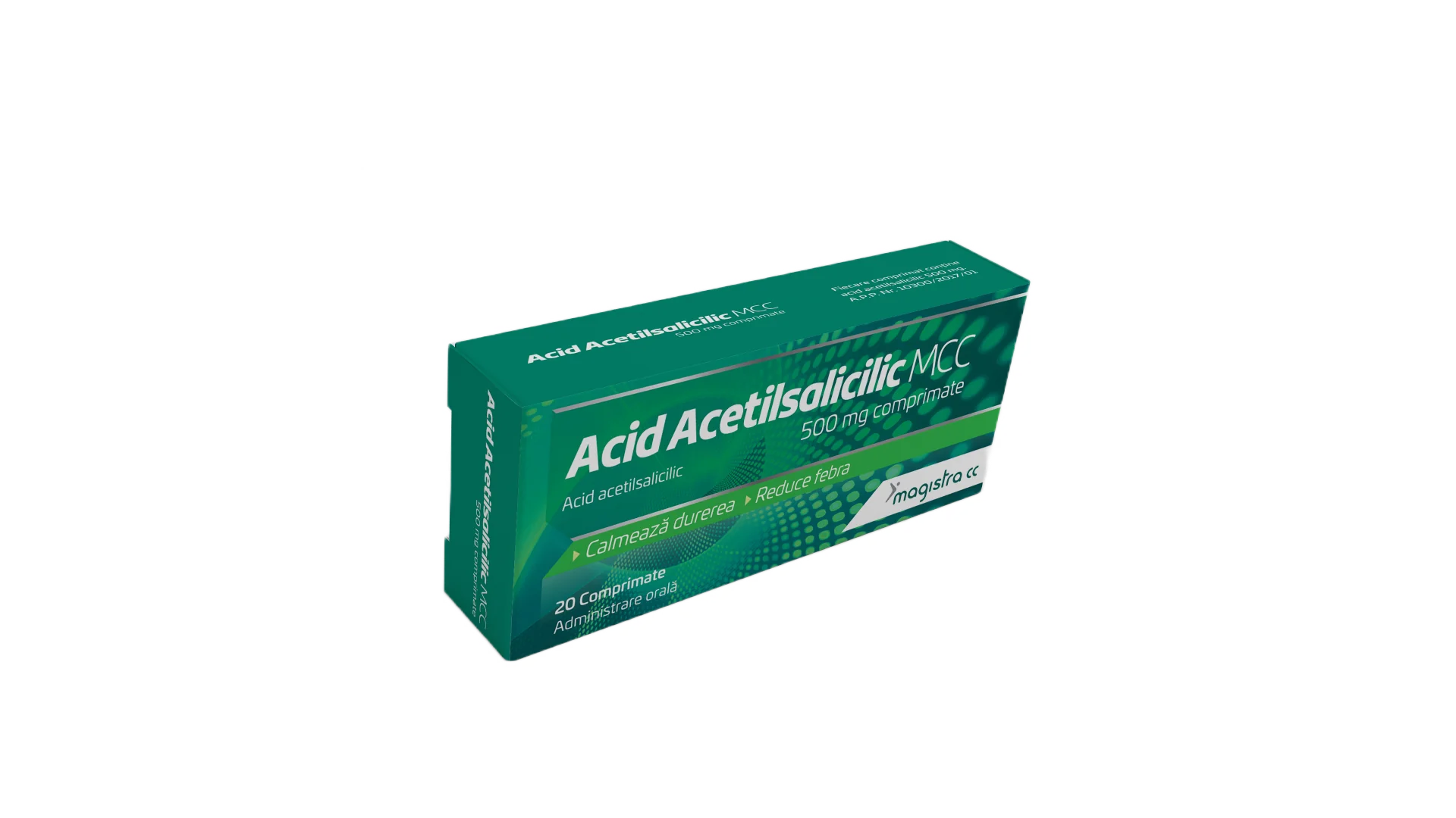 Acid Acetilsalicilic 500mg, 20 comprimate, Magistra