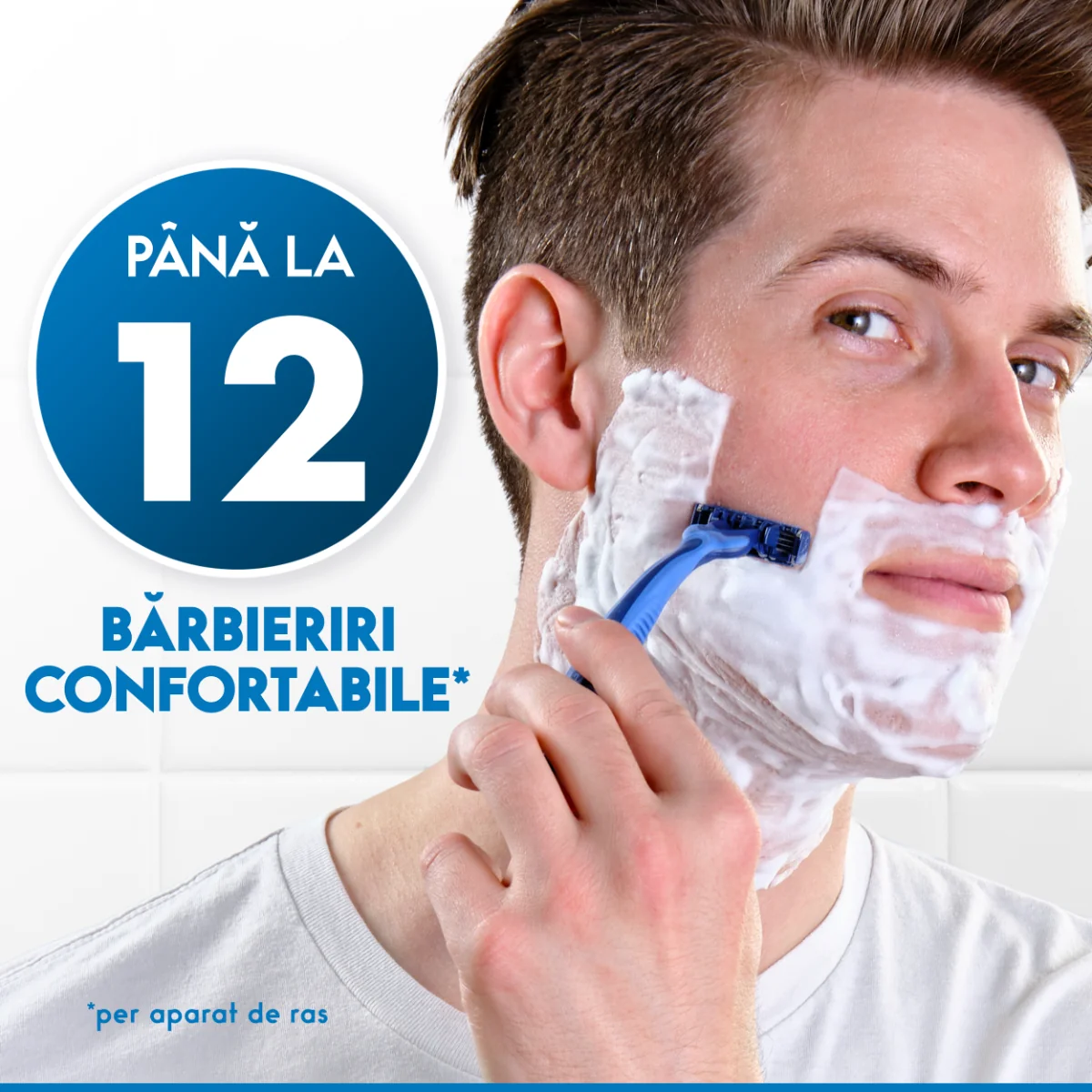 Set aparate de ras de unica folosinta Blue3 Comfort Plus, 8 bucati, Gillette