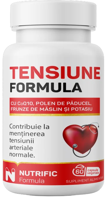 Tensiune Formula cu coenzima Q10, 60 capsule, Nutrific