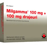Milgamma 100+100mg, 60 drajeuri, Worwag Pharma