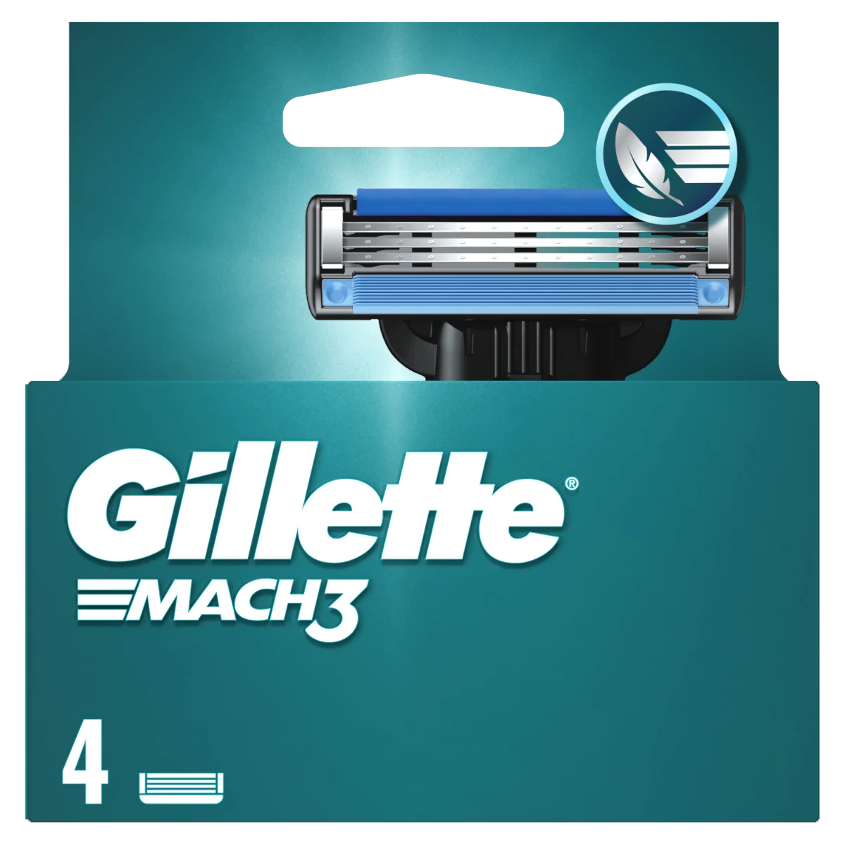 Set rezerve aparat de ras Mach 3, 4 bucati, Gillette