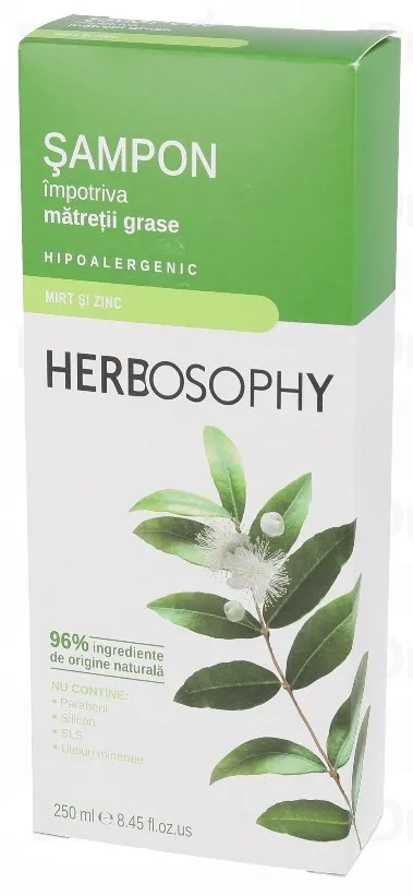 Herbosophy, Sampon cu extract de Mirt, 250ml