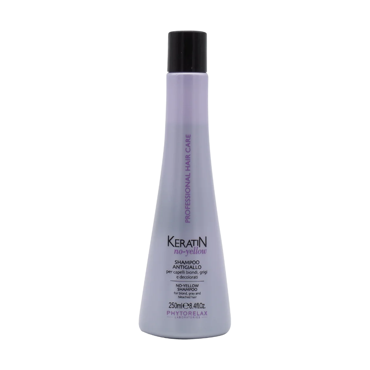 Sampon pentru par blond decolorat si grizonat No Yellow, 250ml, Phytorelax