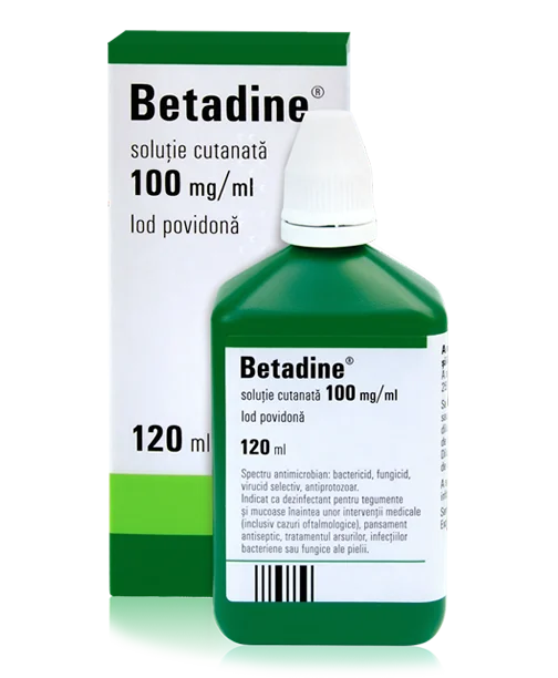 Betadine solutie, 120 ml, Egis