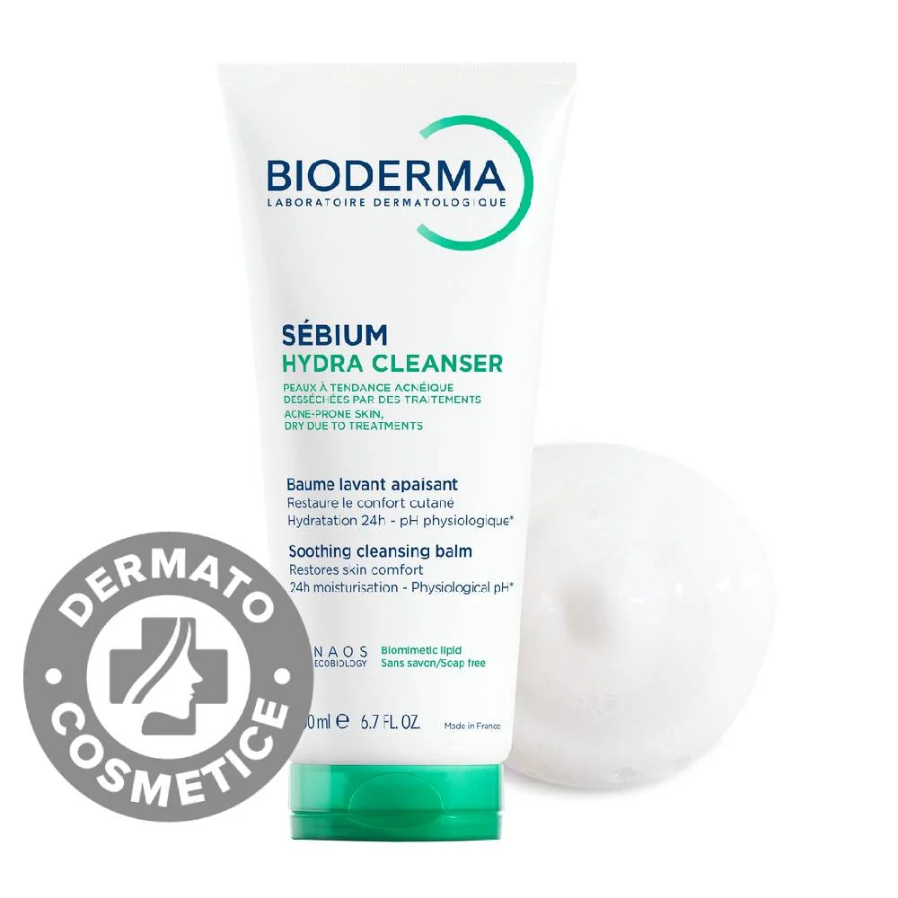 Balsam de curatare Hydra Cleanser Sebium, 200ml, Bioderma