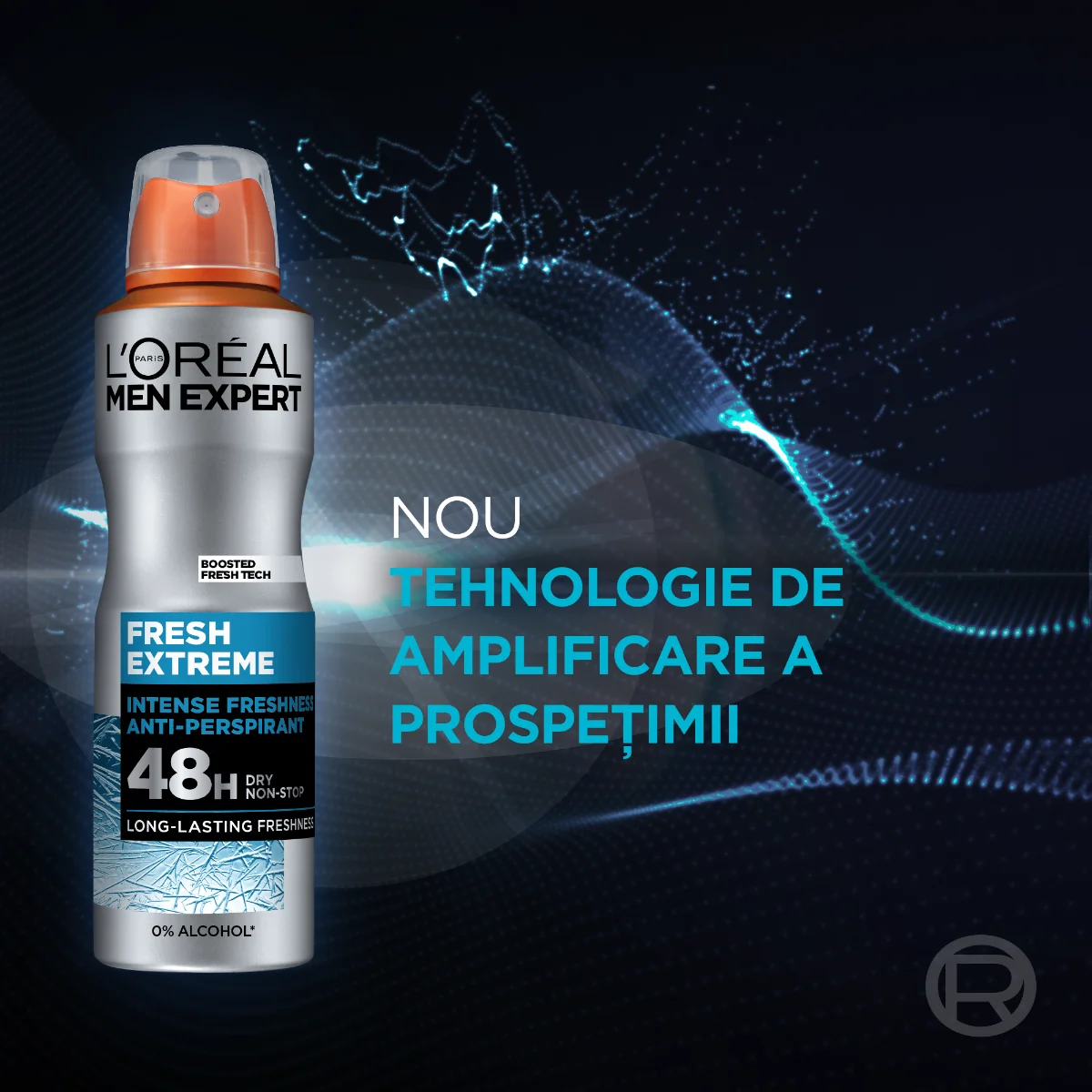 Antiperspirant spray Fresh Extreme, 150ml, L'oreal Men Expert