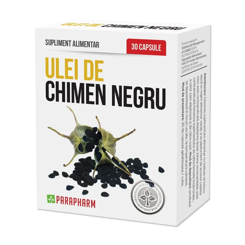 Ulei de Chimen Negru, 30 capsule, Parapharm | Dr. Max Farmacia