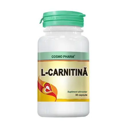 L-carnitina, 30 capsule, Cosmopharm