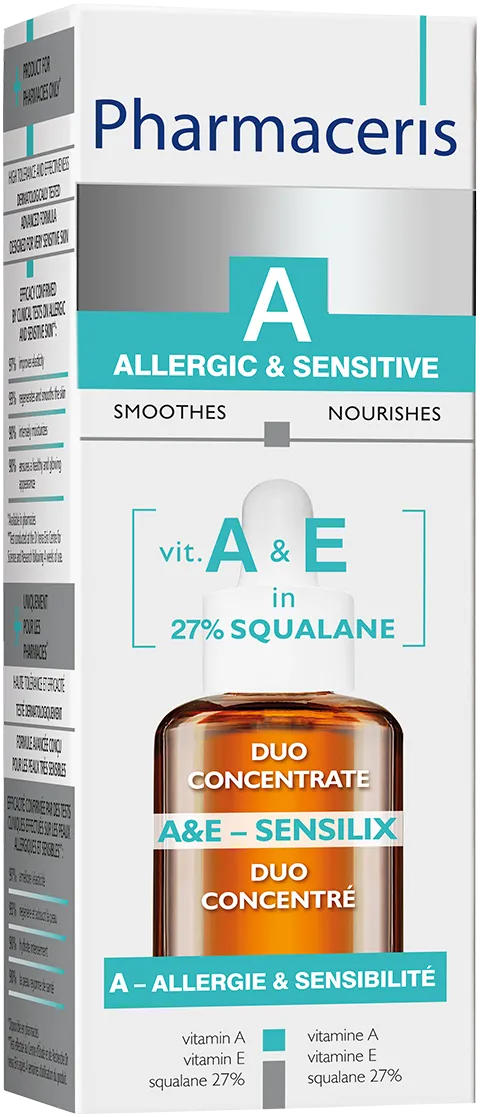 Ser concentrat cu vitamina A si E Duo-Sensilix A, 30ml, Pharmaceris 