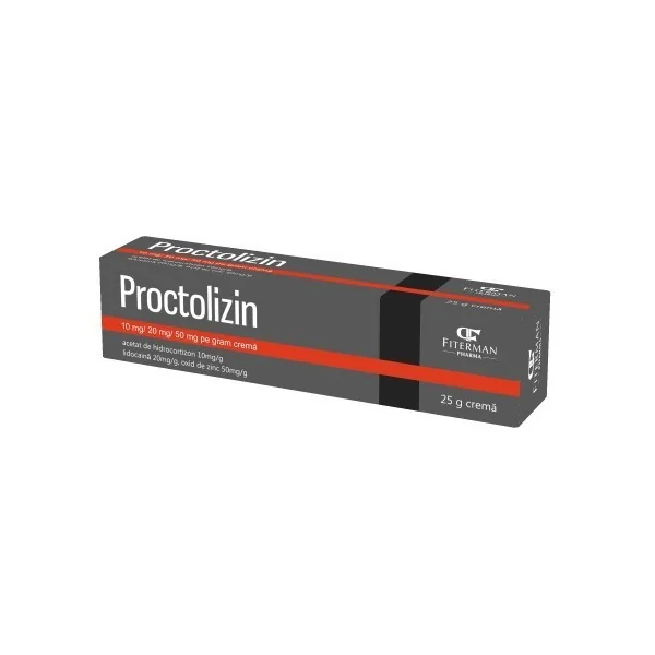 Proctolizin 10mg/20mg/50mg pe gram crema, 25g, Fiterman
