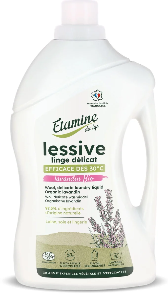 Detergent bio pentru rufe delicate si lana cu parfum de lavanda, 1000ml, Etamine