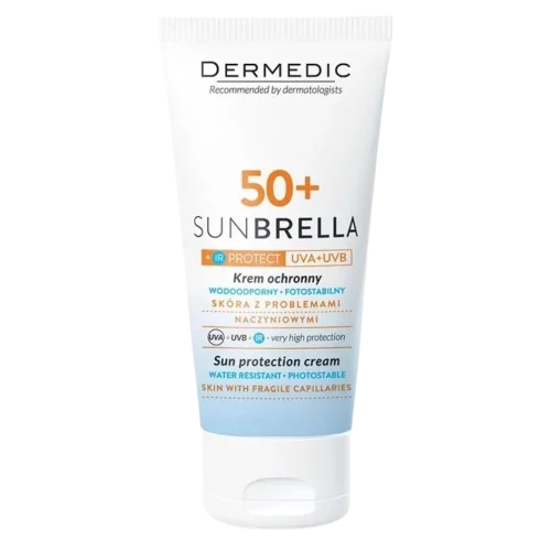 Crema de protectie solara pentru capilare fragile SPF 50+ Sunbrella, 50ml, Dermedic