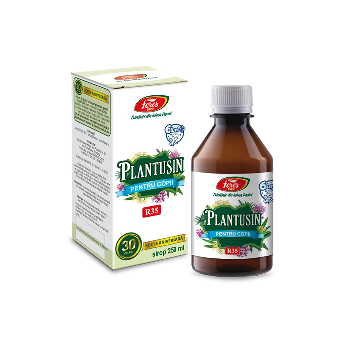 Sirop pentru copii Plantusin, 250ml, Fares