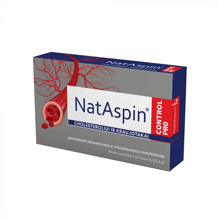 Control Pro pentru controlul colesterolului si circulatia sangelui, 30 capsule, NatAspin