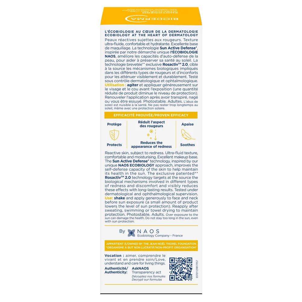 Fluid cu protectie solara SPF50+ Photoderm Ultra AR+, 40ml, Bioderma