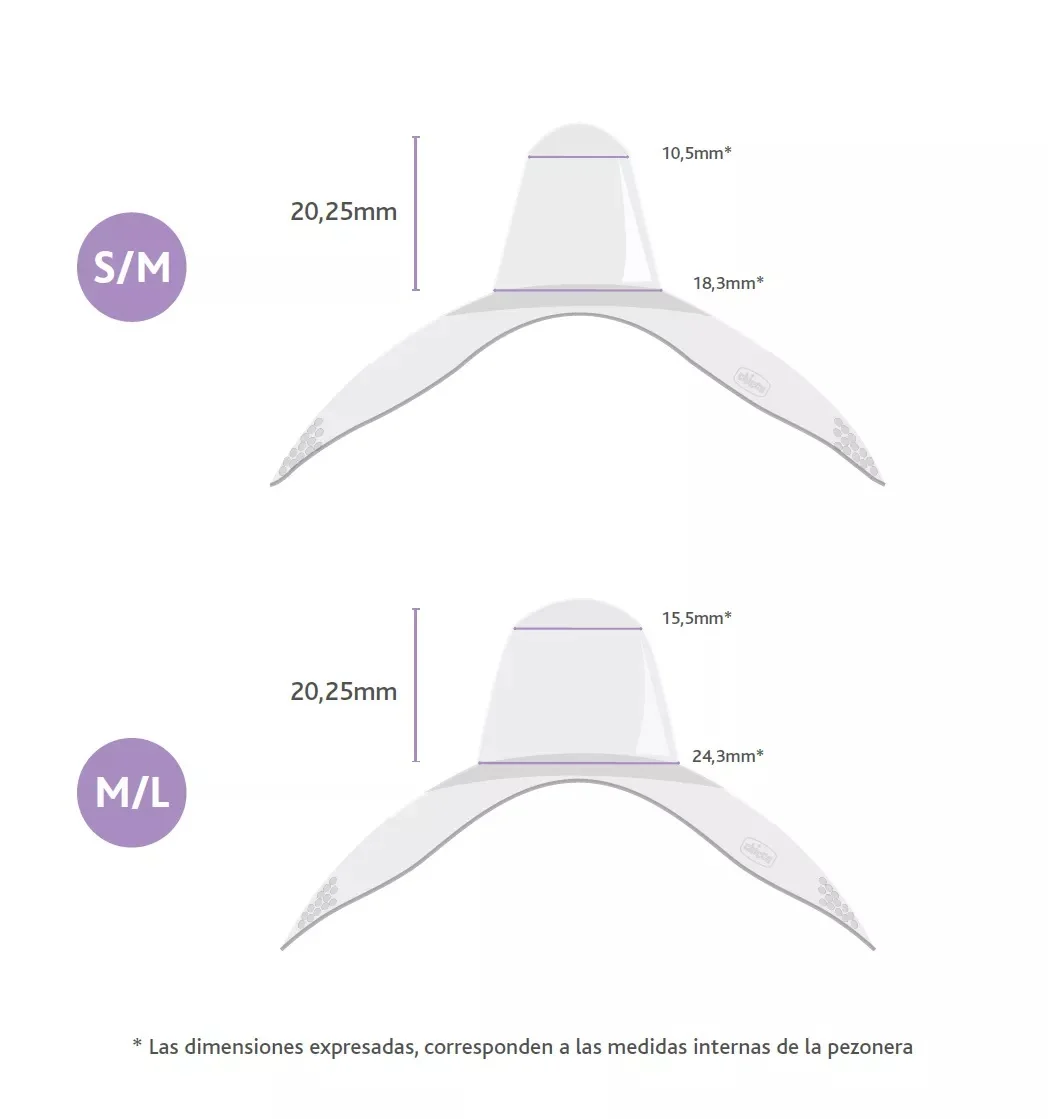 Aparatoare din silicon pentru mamelon marimea M-L 0luni+, 2bucati, Chicco